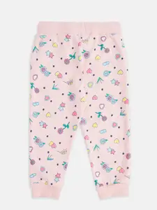 Pantaloons Baby Girls Pink Printed Sweatshirt