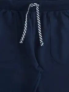 Pantaloons Junior Boys Navy Blue Solid Track Pants
