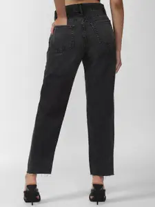 FOREVER 21 Women Grey Heavy Fade Regular Fit  Jeans