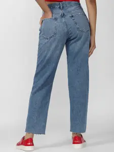 FOREVER 21 Women Blue Heavy Fade Jeans