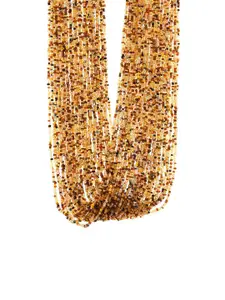 Bamboo Tree Jewels Yellow & Brown Handcrafted Necklace