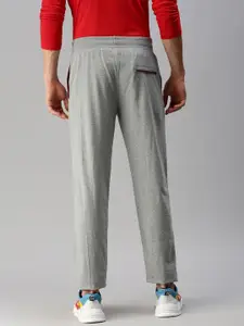 ONN Men Grey Melange Solid Track Pants