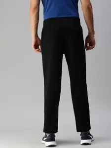 ONN Men Black Regular Fit Solid Cotton Track Pant