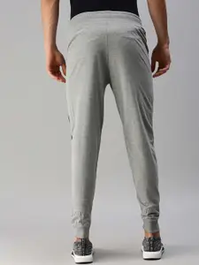 ONN Men Grey Melange Solid Cotton Joggers