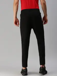 ONN Men Black & Red Printed Cotton Joggers