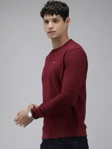 Arrow Round Neck Long Sleeves Sweatshirt