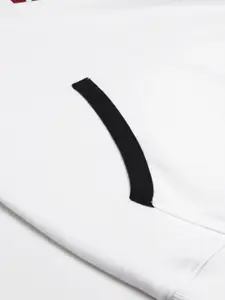 Arrow Men White Brand Logo Printed Pullover Sweatshirt