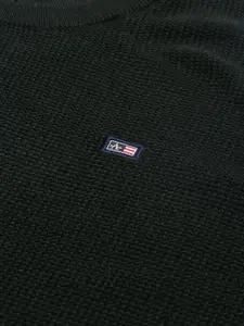 Arrow Men Green Solid Pullover