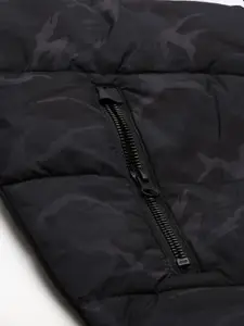 U.S. Polo Assn. Denim Co. U S Polo Assn Denim Co Men Black White Striped Padded Jacket