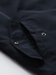 U.S. Polo Assn. Denim Co. U S Polo Assn Denim Co Men Navy Blue Brand Logo Embroidered Heavy Weight Bomber Jacket