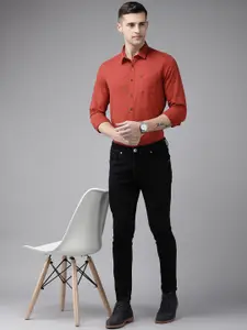 U.S. Polo Assn. Denim Co. U S Polo Assn Denim Co Men Red Slim Fit Pure Cotton Casual Shirt