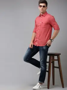 U.S. Polo Assn. U S Polo Assn Men Solid Tailored Fit Pure Cotton Casual Shirt