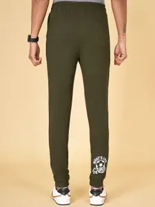 Ajile by Pantaloons Men Olive Solid Slim-fit Joggers