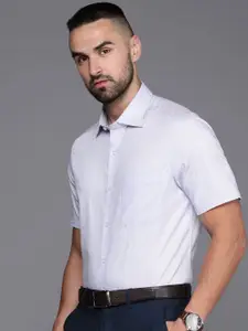 Louis Philippe Pure Cotton Classic Opaque Printed Formal Shirt