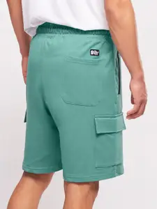 The Souled Store Men's Green Outdoor Sports Shorts