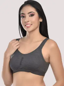StyFun Charcoal Non-Padded & Non-Wired Seamless Bra