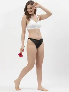 Floret Pack of 2 Non-Padded Non-Wired Full Coverage Cotton Bras with All Day Comfort