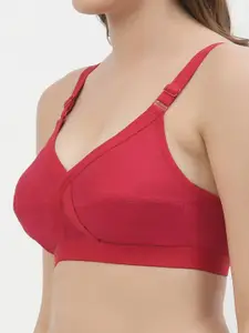 Floret Pack of 2 Non-Padded Non-Wired Full Coverage Cotton Bras with All Day Comfort