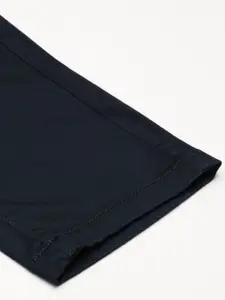 U.S. Polo Assn. Men Navy Blue Slim Fit Regular Trousers