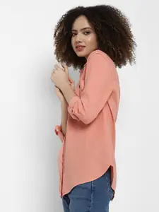 AMERICAN EAGLE OUTFITTERS Women Orange Casual Shirt