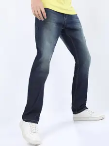 KETCH Men Blue Straight Fit Clean Look Light Fade Stretchable Jeans