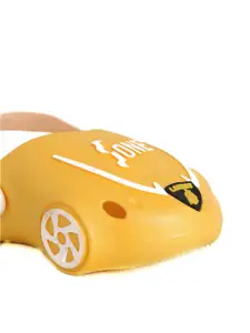 Yellow Bee Boys Yellow & White Clogs Sandals