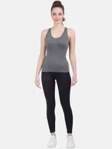 Amour Secret Women Green Striped Lightly-Padded Camisoles