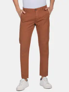 Arrow Sport Men Orange Slim Fit Chinos Trousers