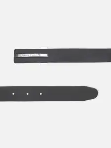 Louis Philippe Men Black Leather Belt