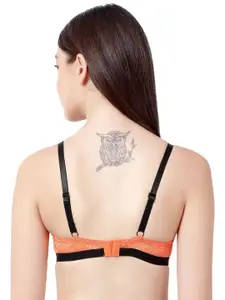 Susie Pack Of 2 Orange & Green Plunge Bras - Underwired