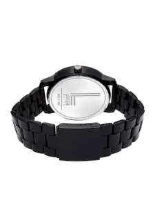 FERRIZZO Men White Printed Dial & Black Straps Analogue Watch LR107