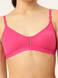 Lady Lyka Pack Of 2 Fuchsia & Purple Non Padded & Non-Wired Seamless Bra-SEAMLESS-2