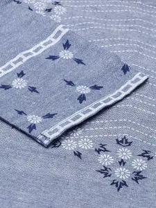 Marcia Women Blue printed  Design Thread Work Kurta