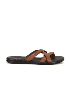 Hush Puppies Men Tan Leather Comfort Sandals