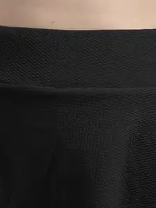 N-Gal Women Textured Flared Skater-Style Mini Skorts