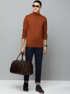 Flying Machine Men Red Pure Cotton Pullover