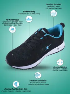 Sparx Women Black Mesh Running Shoes