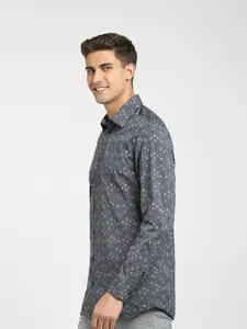 SELECTED Men Blue Floral Printed Casual Shirt