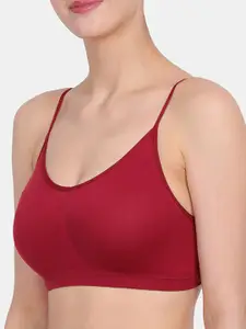 Amour Secret Pack Of 2 Pink & Maroon Bra S4016_Bpnk_Mrn-Baby Pink-Maroon