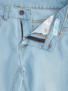 Pantaloons Junior Girls Blue Low Distress Jeans