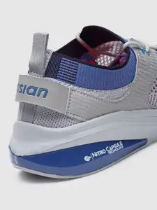 ASIAN Men Grey Mesh Running Non-Marking Shoes