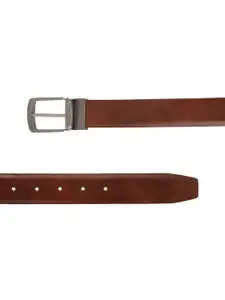 Louis Philippe Men Brown Leather Belts