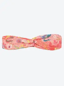 Biba Coral Floral Print Shirt Style Top