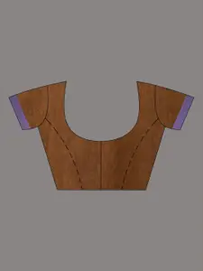 Charukriti Brown & Pink Pure Cotton Saree