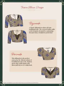 Saree mall Blue & Gold Floral Zari Silk Blend Celebrity Banarasi Sarees