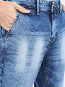 KETCH Men Blue Slim Fit Clean Look Heavy Fade Stretchable Jeans