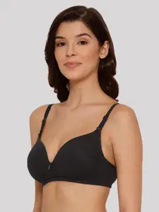 LYRA Combed Cotton Seamless Wrinkle free cups Bra with Detachable Strap