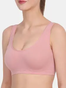 Amour Secret Pack of 2 Peach-Coloured & Coral Pink Everyday Bra