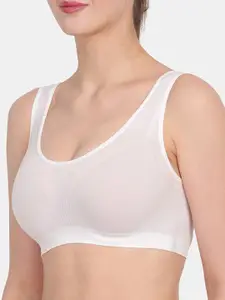 Amour Secret Pack Of 2 Red & White Non Padded & Non Wired Seamless Bra