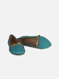 Van Heusen Woman Women Blue Colourblocked Flats